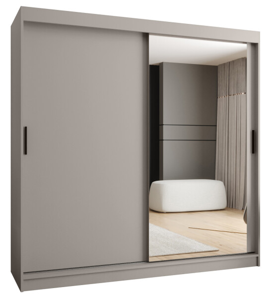 Šatní skříň Abi Rubino T2 Rozměry: 180 cm, Barva korpusu + barva dveří: Kašmír