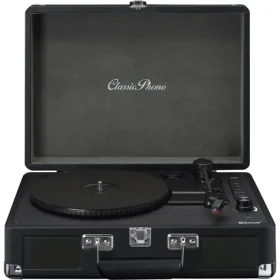 Lenco TT-115BK černá / Gramofon v kufříku / 33 45 78 RPM / BT / RCA / repro (TT-115BK)