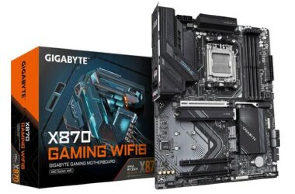 GIGABYTE X870 GAMING WIFI6 / AMD X870 / DDR5 / SATA III RAID / USB / 2.5GLAN / M.2 / sc.AM5 / ATX (X870 GAMING WIFI6)