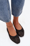 Baleríny S Pleteným A Mašlí Černé Belirra 41