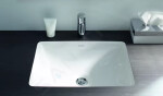 DURAVIT - Starck 3 Umyvadlo vestavné 490x365 mm, bez otvoru pro baterii, s WonderGliss, bílá 03054900001