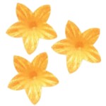 Dekorace oplatková - Květ mini 2 cm zlatý, 400 ks