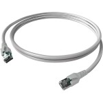 Easylan CP1KABABA0050 RJ45 síťové kabely, propojovací kabely CAT 6A S/FTP 5.00 m šedá dvoužilový stíněný, bez halogenů, samozhášecí 1 ks