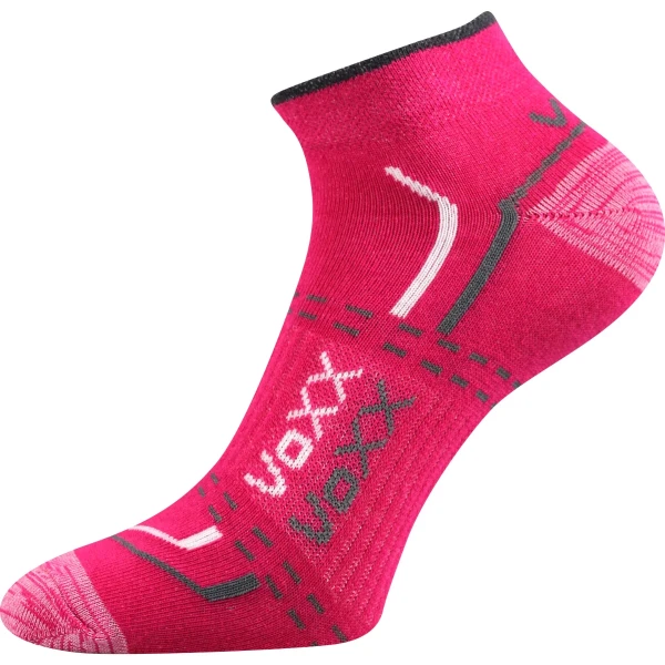 VOXX Ponožky krátké slabé REX 11 bavlněné MAGENTA (3 páry) 35-38 114568