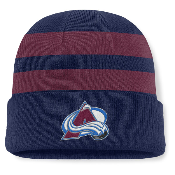 Fanatics Pánská zimní čepice Colorado Avalanche NHL Swipe Cuffed Beanie