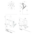 GSI - COUNITY urinál se zakrytým přívodem vody s otvory pro víko, Rimless, 31x54,5cm, bílá ExtraGlaze 769611