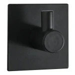 Spirella METI hranatý samolepící háček černá ocel / 45 x 45 mm (7610583215017)