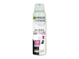 Garnier Invisible Mineral Black White Colors antiperspirant ve spreji 150 ml