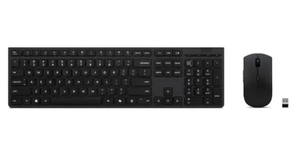 Lenovo Professional Wireless Rechargeable Combo černá / Bezdrátový set klávesnice a myši / Bluetooth + 2,4 GHz (4X31R64328)