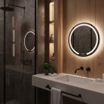 REA - Zrcadlo LED 50cm Modern HOM-00903