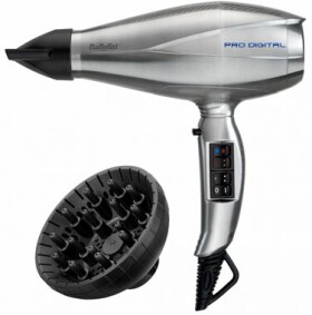 Babyliss 6000E šedá / Fén na vlasy / 2200W / 4 teploty / 4 rychlosti / ionizace / difuzér (6000E)