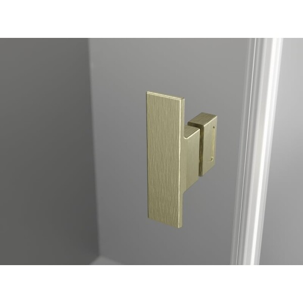 MEXEN/S - Mist T sprchový kout dveře křídlové 120 x 120, transparent, zlato kartáčovaná 8A4T-120-120-55-00