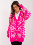 Dámský svetr BA SW 2040.78 Neon růžová - BADU Store neonová růžová one size
