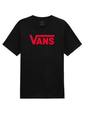 Vans CLASSIC Black/Reinvent Red pánské tričko krátkým rukávem