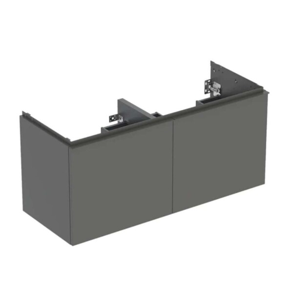 GEBERIT - Acanto Umyvadlová skříňka, 118x54x48 cm, 2 zásuvky, lávová 503.007.JK.1