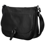 Trendy dámská koženková crossbody kabelka Grácie, černá