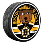 Mustang Puk Boston Bruins NHL Blades Mascot Textured Puck