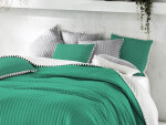 DumDekorace Oboustranný zelený přehoz na postel 220 x 240 cm 220 x 240 cm