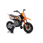Mamido Dětská elektrická motorka Cross Pantone 361C oranžová