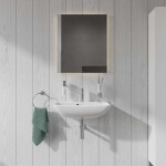 DURAVIT - ME by Starck Umyvadlo 60x40 cm, s přepadem, s otvorem pro baterii, WonderGliss, bílá 23436000001