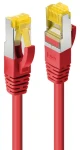 Lindy Patch kabel Cat7 S/FTP červený / Patch kabel / 5 m / RJ-45 / Stíněný (47296)