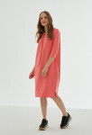 Monnari Šaty Peach Cotton Dress Multi Pink S