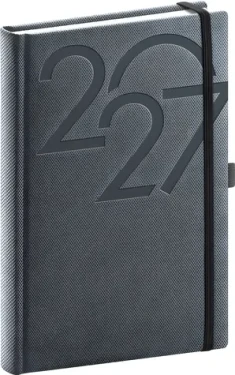 NOTIQUE Ajax 2027 černá / Denní diář / 15 × 21 cm