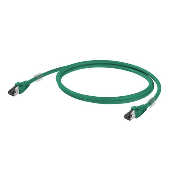 Weidmüller 1251590120 RJ45 síťové kabely, propojovací kabely S/FTP 12 m zelená S průchodkou chránící proti zlomení, samozhášecí 1 ks