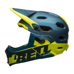 Integrální cyklistická helma BELL Super DH Spherical Mat/Glos Blue/Hi-Viz M(55–59)