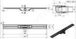 I-Drain - Linear 54 Nerezový sprchový žlab PRO SS Linear, délka 800 mm, s hydroizolací IP4M08001X1