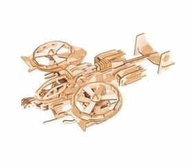 Woodcraft Dřevěné 3D puzzle RDA bitevní vrtulník/ 189 dílků