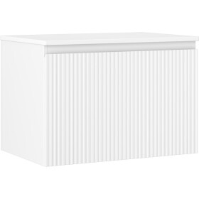 MEXEN/S - Rivel koupelnová skříňka pod umyvadlo 70 cm s deskou, 1 šuplík, reliéf , bílá mat 91A20-07047-1-BFC01