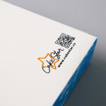 Cake star vanoční krabice na cukroví modrá 25x22x5cm