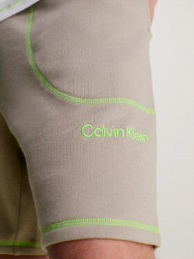Pánské pyžamo NM2471E bílo/béžové - Calvin Klein L