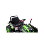 Mamido Dětský elektrický traktor s lopatou zelený