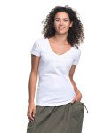 Dámká hlenka/košilka V-neck 22200 melanžově šedá L