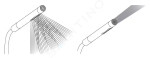 AXOR - Edge Set sprchové hlavice, 2 proudy, držáku a hadice, chrom/diamantový brus 46521000