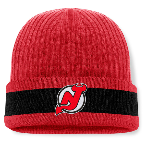 Fanatics Pánská zimní čepice New Jersey Devils NHL A/CAP Beanie Cuff