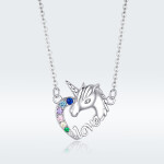 Elenys stříbrný náhrdelník Jednorožec Unicorn