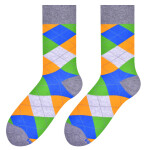 Pánské ponožky MORE 051 C.ZELENÁ/LOGO 43-46