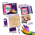 OKTO Malování hmotou podle čísel "Lama" 29x29 cm, OKTO, W051109