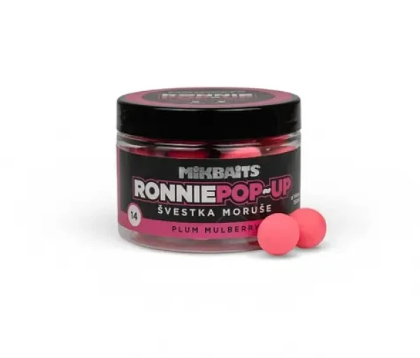 Mikbaits Pop-Up Ronnie Švestka Moruše 14mm / Plovoucí boilie / 150ml (MC0188)