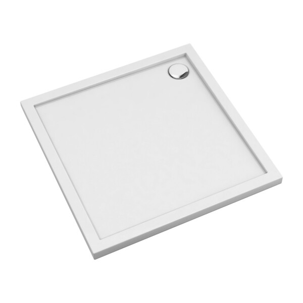 OMNIRES - MERTON akrylátová sprchová vanička čtverec, 80 x 80 cm bílá lesk /BP/ MERTON80/KBP