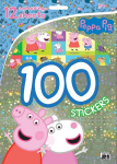 Peppa 100 samolepek omalovánkovými listy