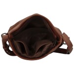 Trendy dámská koženková crossbody kabelka Hazel, hnědá