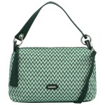 Trendy dámská textilní kabelka na rameno Radima, zelená