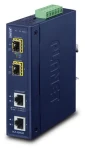 PLANET IGT-2205AT / Konvertor / 2x GLAN - 2x SFP / IP30 / DIN lišta / -40 až 75 °C (IGT-2205AT)