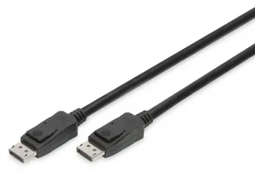 Digitus DisplayPort kabel DP/M-DP/M černá / Video kabel / 2 m / se zámkem / UHD 8K / DP 1.3/1.4 (AK-340106-020-S)