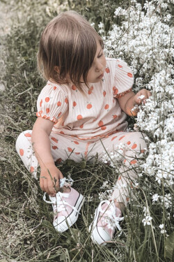 Dětské Brokátové Tenisky Růžové Bling-Bling 21