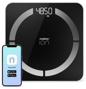 Niceboy ION SmartScale černá / osobní váha / 180 kg / 3x AAA (smart-scale-black)